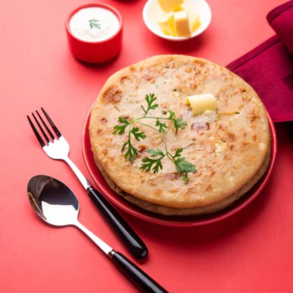 Aloo Naan Paratha Thali